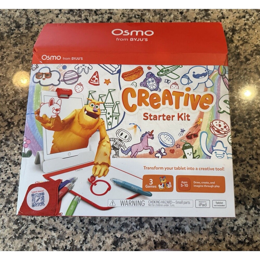 Osmo - Creative Starter Kit for iPad Ages 5-10- Missing Red Marker.
